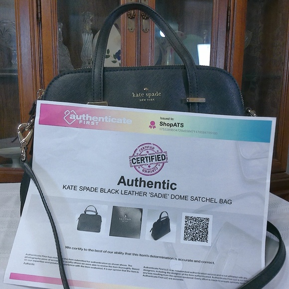 Kate Spade Sadie Dome Satchel 2 Way Purse Style# K6177 COA Included - Picture 3 of 16